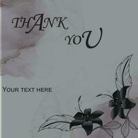 Thank you card vector