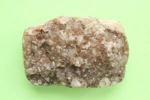 Natural white amethyst druse geode mineral crystal unpolished semi-precious gemstone. Magic rock for ritual, witchcraft, spiritual practice, meditation. Esoteric life balance concept. Copy space photo