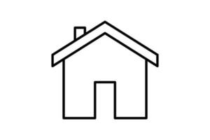 House icon. Line icon style design. Simple vector design editable