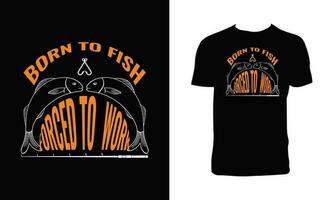 Fishing Calligraphy T Shirt Design. vector