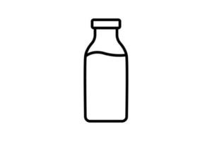 Dairy icon. icon related to element of bakery, drink. Line icon style design. Simple vector design editable