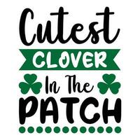 Cutest clover In the patch vector