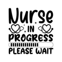 Nurse In progress please wait vector