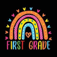 First grade back to school vector