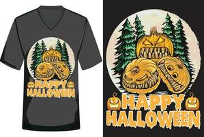 Halloween illustration T-shirt design vector