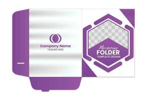 Presentation folder template design, Folder design vector