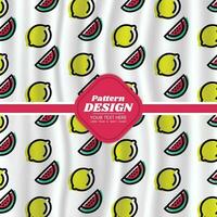 fruit pattern background design vector