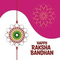 Happy Raksha Bandhan celebration greeting card design vector