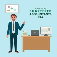 Vector illustration of Chartered Accountant Day