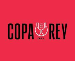 Copa Del Rey Abstract Logo Symbol Design Vector Illustration With Red Background