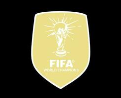 Fifa World Champion Badge Logo Symbol Abstract Design Vector Illustration With Black Background