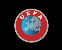 uefa símbolo logo resumen diseño vector ilustración con negro antecedentes