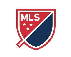 Mls USA Football Logo Blue And Red Symbol Abstract Design Vector Illustration