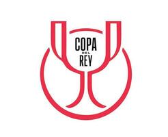 Copa Del Rey Logo With Name Symbol Abstract Design Vector Illustration