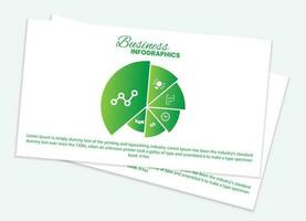 Business data visualization. vector