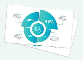 Business data visualization. vector template