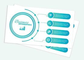 Business data visualization. vector template