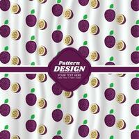 fruit pattern background design vector