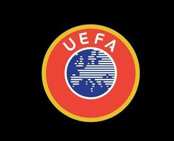 uefa logo símbolo resumen diseño vector ilustración con negro antecedentes