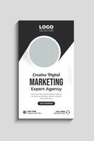 Digital Marketing Agency Social Media Story Template vector