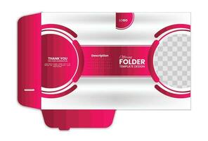 Presentation folder template design, Folder design vector