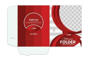 Presentation folder template design, Folder design vector