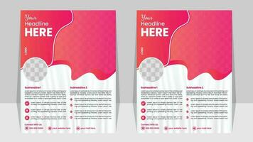 Flyer Design Templates for Professional Creative Business Pro Vector