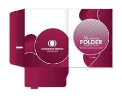 Presentation folder template design, Folder design vector