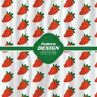 fruit pattern background design vector