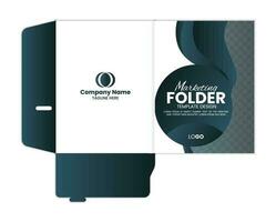 Presentation folder template design, Folder design vector