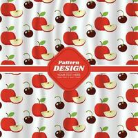 fruit pattern background design vector