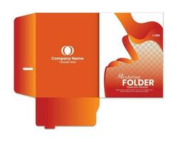 Presentation folder template design, Folder vector