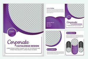 modern a4 product catalog design template vector