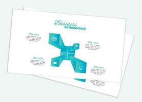 Business data visualization. vector template