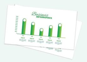 Business data visualization. vector