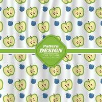 fruit pattern background design vector