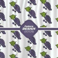 fruit pattern background design vector