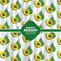 fruit pattern background design vector