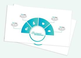 Business data visualization. vector template