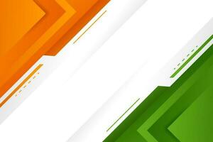 abstract tricolor india independence day background vector