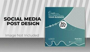 new business social media post design vector