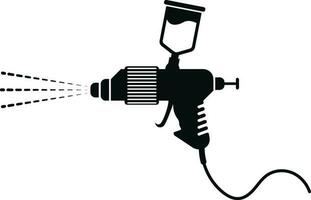 Car Painting Spray Gun Icon Illustration vector