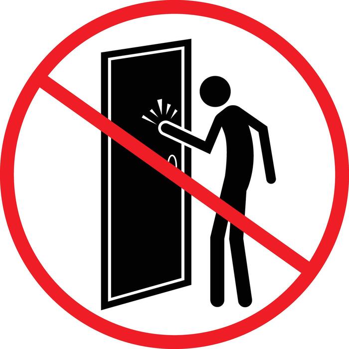 Do Not Open The Door Vector Art, Icons, and Graphics for Free Download