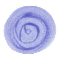 Blue round watercolor abstract spot. You can use it as a brush or as a background vector