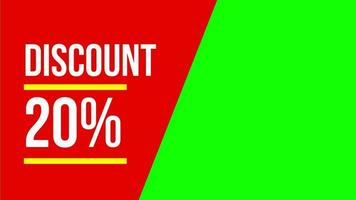 Animated video with red background and white writing, 10 percent discount. It is very suitable to be added to your video in promoting your product.