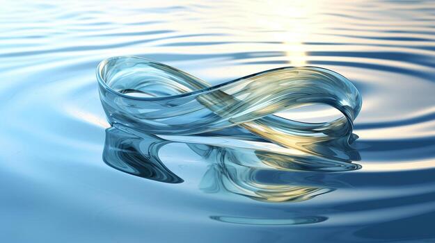Water Abstract futuristic background photo