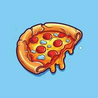 pizza dripping vector