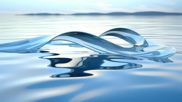 Water Abstract futuristic background photo
