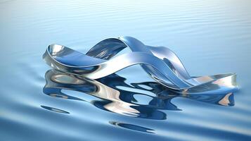 Water Abstract futuristic background photo