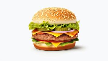 hamburguesa 3d generativo ai foto